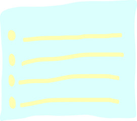 Obraz premium Cute Aesthetic Note