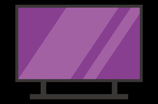 computer monitor tv vector illustration