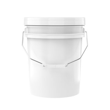 Paint bucket plastic container for mockup