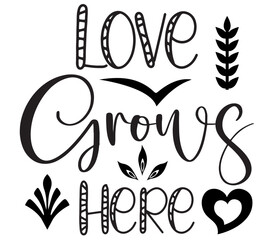 Love Grows Here #2, Boho SVG Bundle, Boho T-Shirt Bundle, Boho SVG, SVG Design, Boho SVG Design