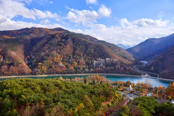 Danyang Mountain and River Landscape Photo 