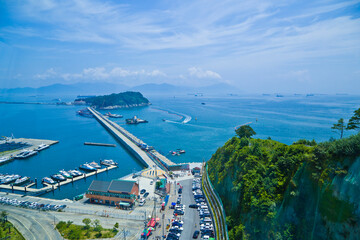 Beautiful view of Odongdo island, South Korea.