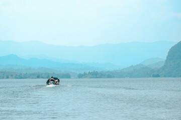 lake and mountains