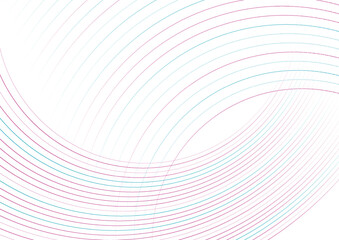 Blue pink minimal lines abstract futuristic tech background. Vector digital art design