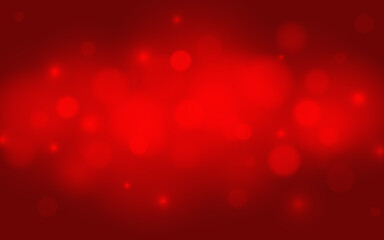 Red color bokeh soft light abstract background, Vector eps 10 illustration bokeh particles, Background decoration