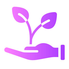 plant gradient icon