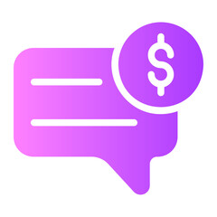 chat gradient icon