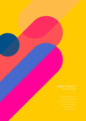 Modern abstract cover with minimal geometric poster design. Colorful geometric background, vector illustration.