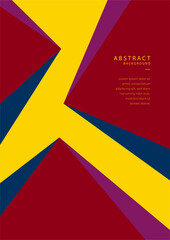 Modern minimal geometric memphis bauhaus shapes background for poster cover and corporate design template. Colorful geometric background, vector illustration.