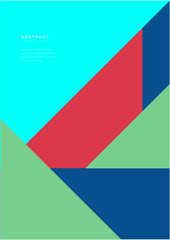 Abstract geometric pattern design in retro style. Vector illustration for poster, cover, flyer, business corporate template, annual report, and background