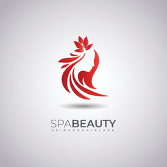 Fototapeta na wymiar Creative Beauty Parlour and Spa Logo Download Version 1.
