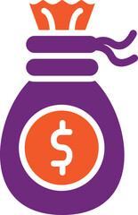 Money bag Vector Icon Design Illustration