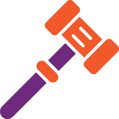 Gavel Vector Icon Design Illustration