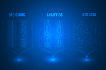 Big data and analytic technology abstract.