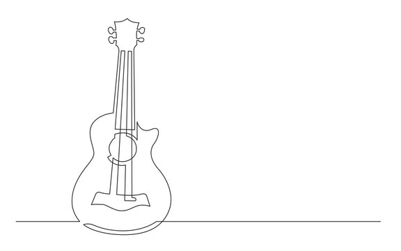 continuous line drawing soprano ukulele - PNG image with transparent background