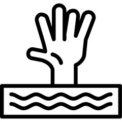 Obraz premium Drown Icon