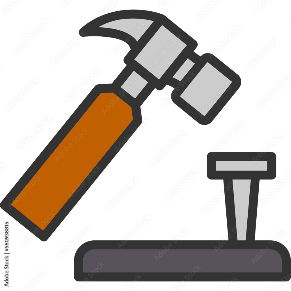 Poster hammer icon