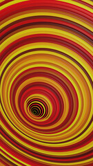 Fototapeta na wymiar Colorful 3D rings vertical background, Abstract orange radial circles concentric, Colorful unique vertical wallpaper, Abstract geometric illustration, 3D Render