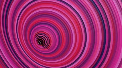 Colorful 3D rings background, Abstract pink radial circles concentric, Unique colorful abstract background, Abstract geometric illustration, 3D Render