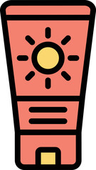 Sunscreen Vector Icon Design Illustration