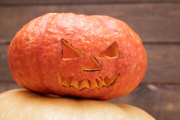 Decorative Carved pumpkin for Halloween
