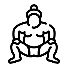 rikishi line icon