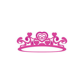 Pink Tilted Tiara And Number 24 Clip Art at  - vector