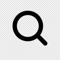 Search outline icon in transparent background, basic app and web UI bold line icon, EPS10