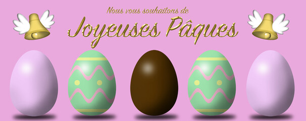 Bannière Joyeuses Pâques