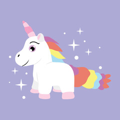 Unicorn vector image or illustration