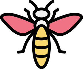 Insect Vector Icon Design Illustration