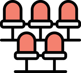 Cinema seats Vector Icon Design Illustration
