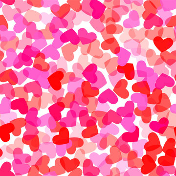 Valentine Day background. Vector seamless image.
