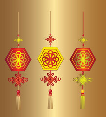  Lantern illustration, Chinese Decoration