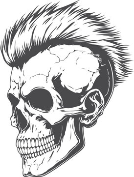 Skull Mohawk Punk