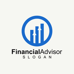Financial Advisors Logo Design Template Vector Icon