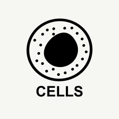cell icon. flat illustration of cell - vector icon. cell sign symbol