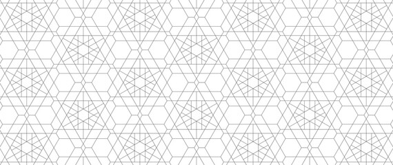 幾何学 抽象 六角形 白 グレー 背景 透過