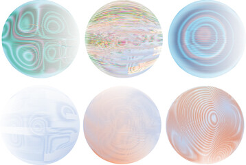 Set of spheres . Lines constructed transparent sphere .Vector  .Technology sphere Logo . Design element for posters, social media, templates, flyers, brochures . Abstract trendy transparent circles