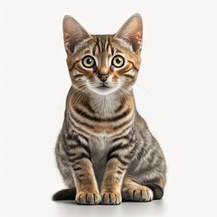 Cat isolated on white background