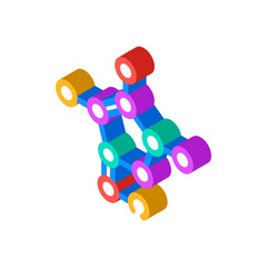 molecule chemistry isometric icon vector. molecule chemistry sign. isolated symbol illustration
