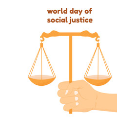 world social justice day vector illustration design