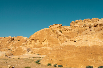 Fototapeta premium walking in the desert near Petra, Jordan