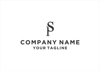 initial Letter SP Logo Design Vector
