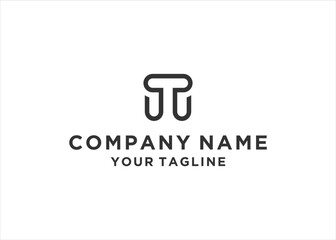 initial Letter T Logo Design Vector
