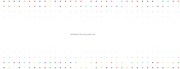 Halftone background from colored isolated dots on white 