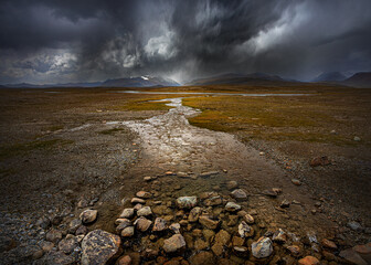 country volcanic landscape