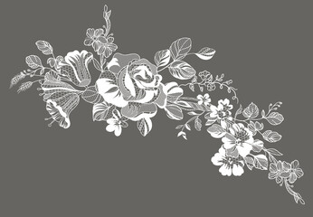 lace ornate element. vector illustration