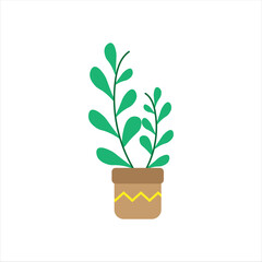 Home Plant and Pot Elements