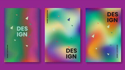 colorful background design for social media banner